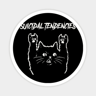 suicidal metal cat Magnet